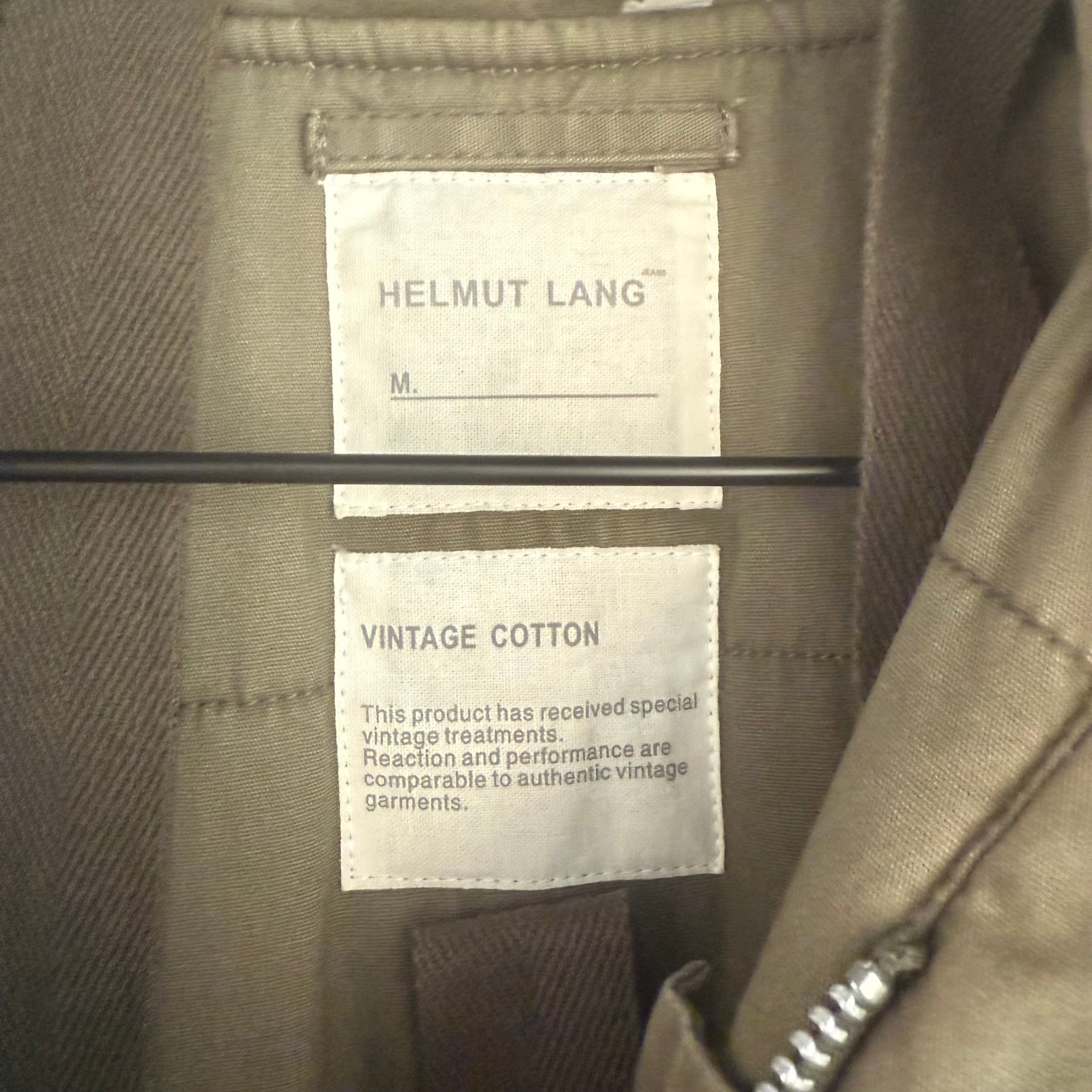 Helmut Lang Green Bomber Jacket