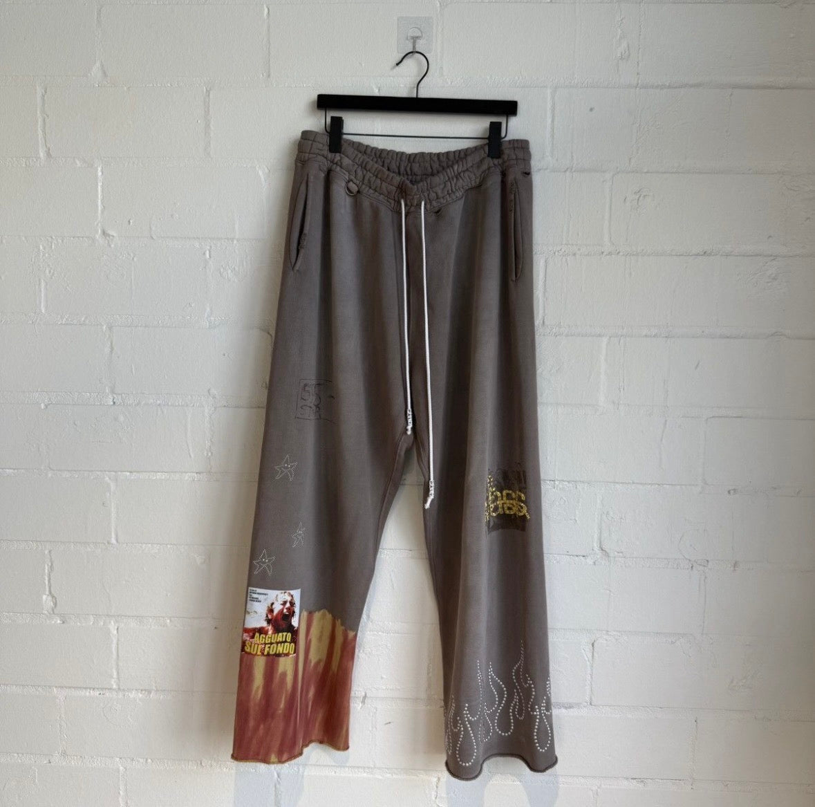 Paly Brown Sweat Pants