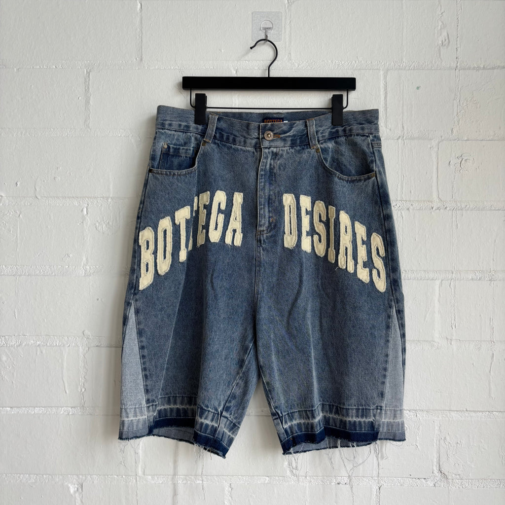 Bottega Desires Blue Jean Shorts