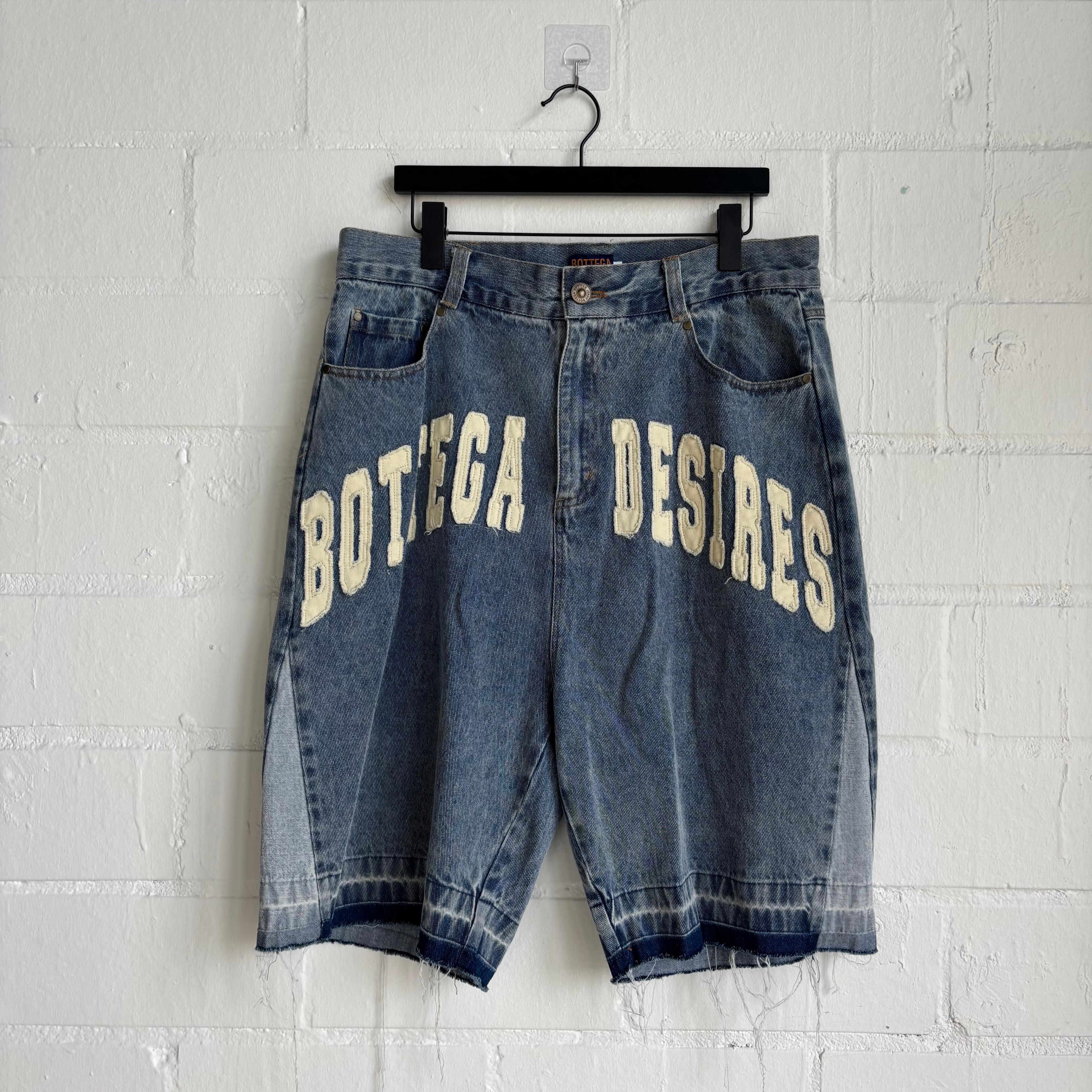 Bottega Desires Blue Jean Shorts