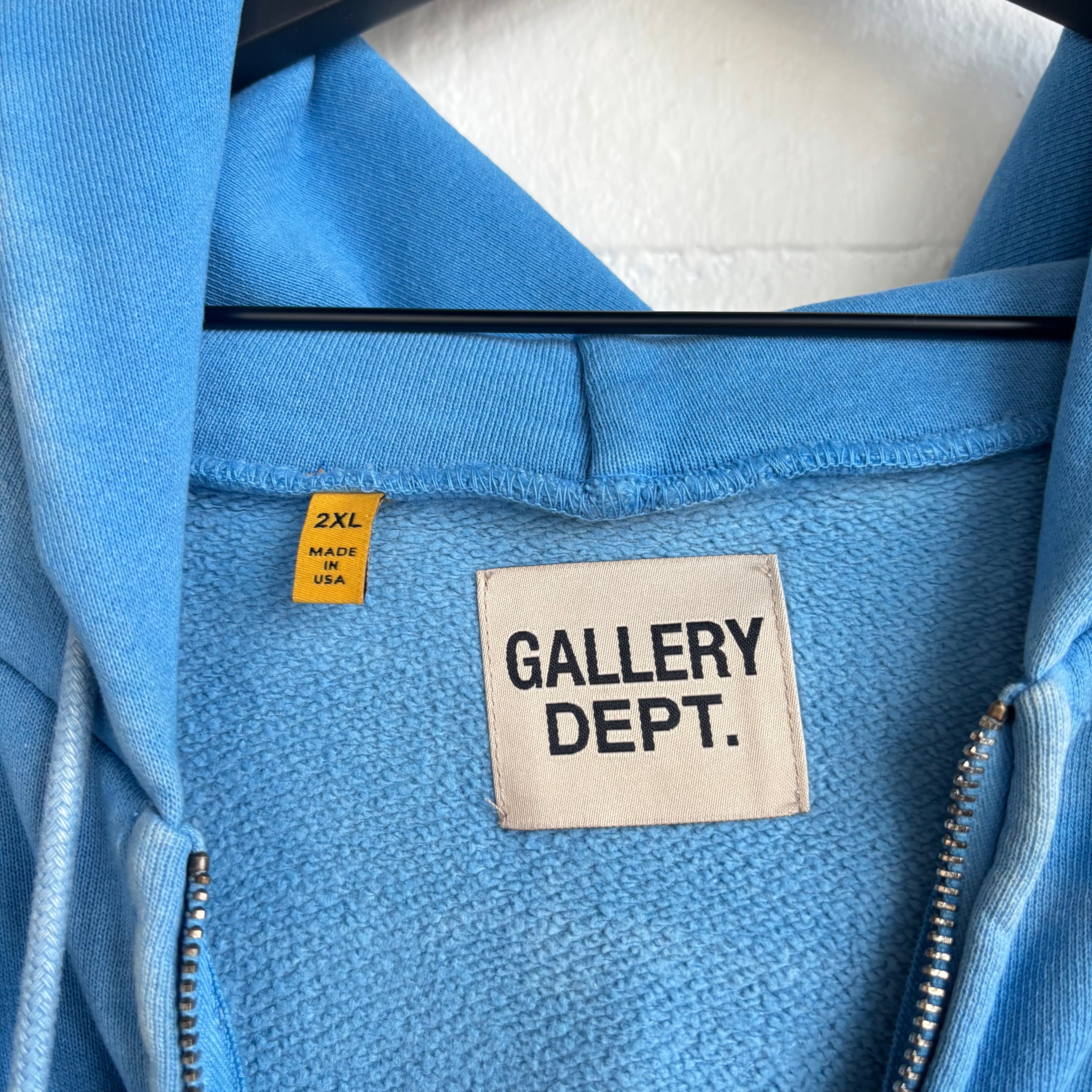Gallery Dept Light Blue Hoodie