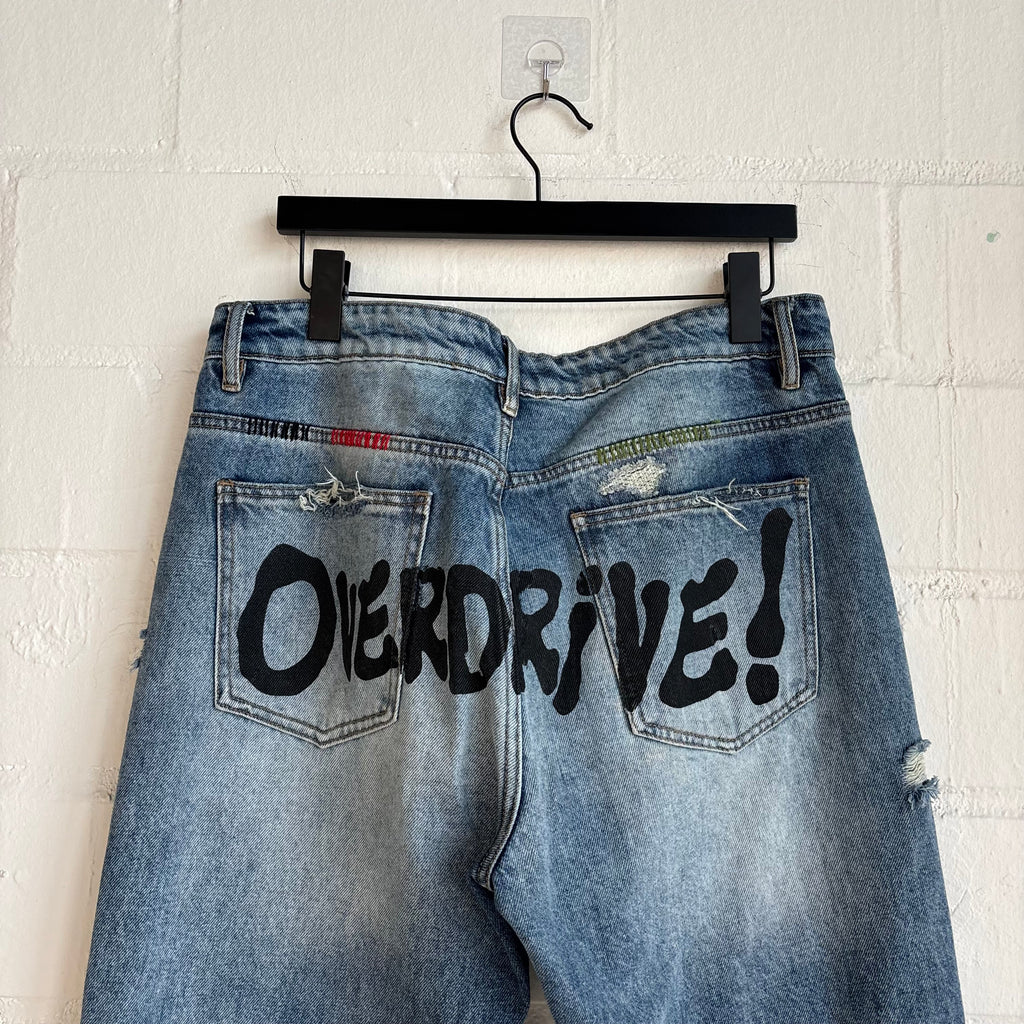 Empty Spaces Patched Denim