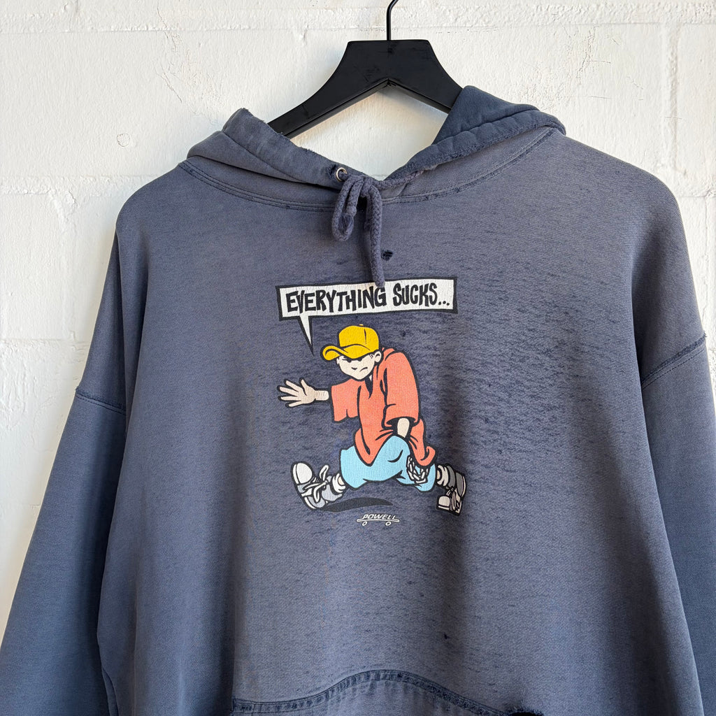 Powell “Everything Sucks” Skate Thrashed Hoodie