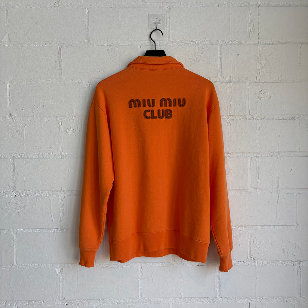 Miu Miu Orange Longsleeve Polo