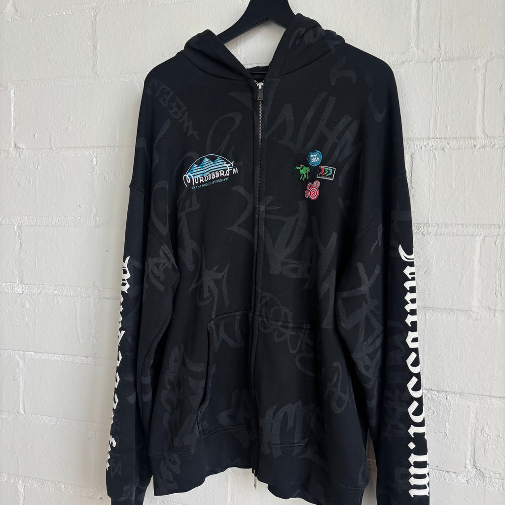 Murder FM Black Zip Up Hoodie