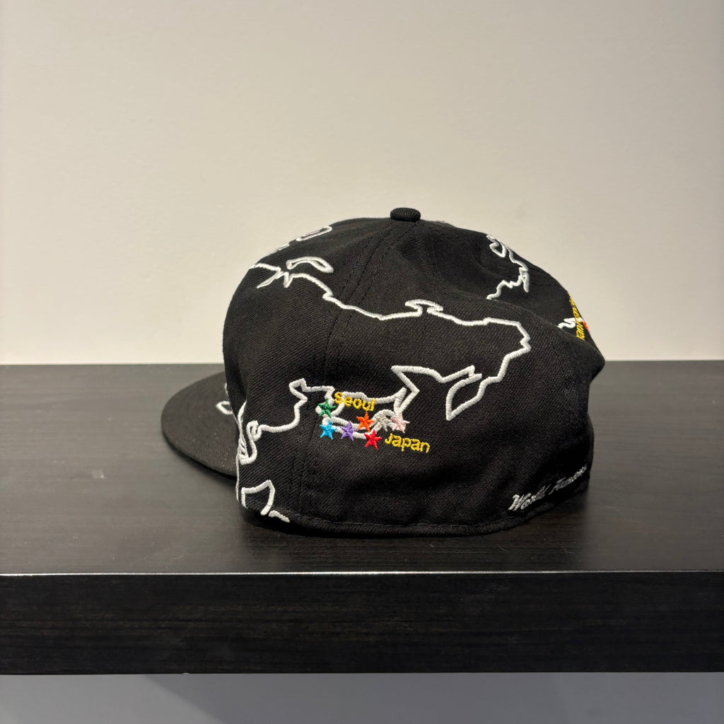 Supreme Black Map Hat