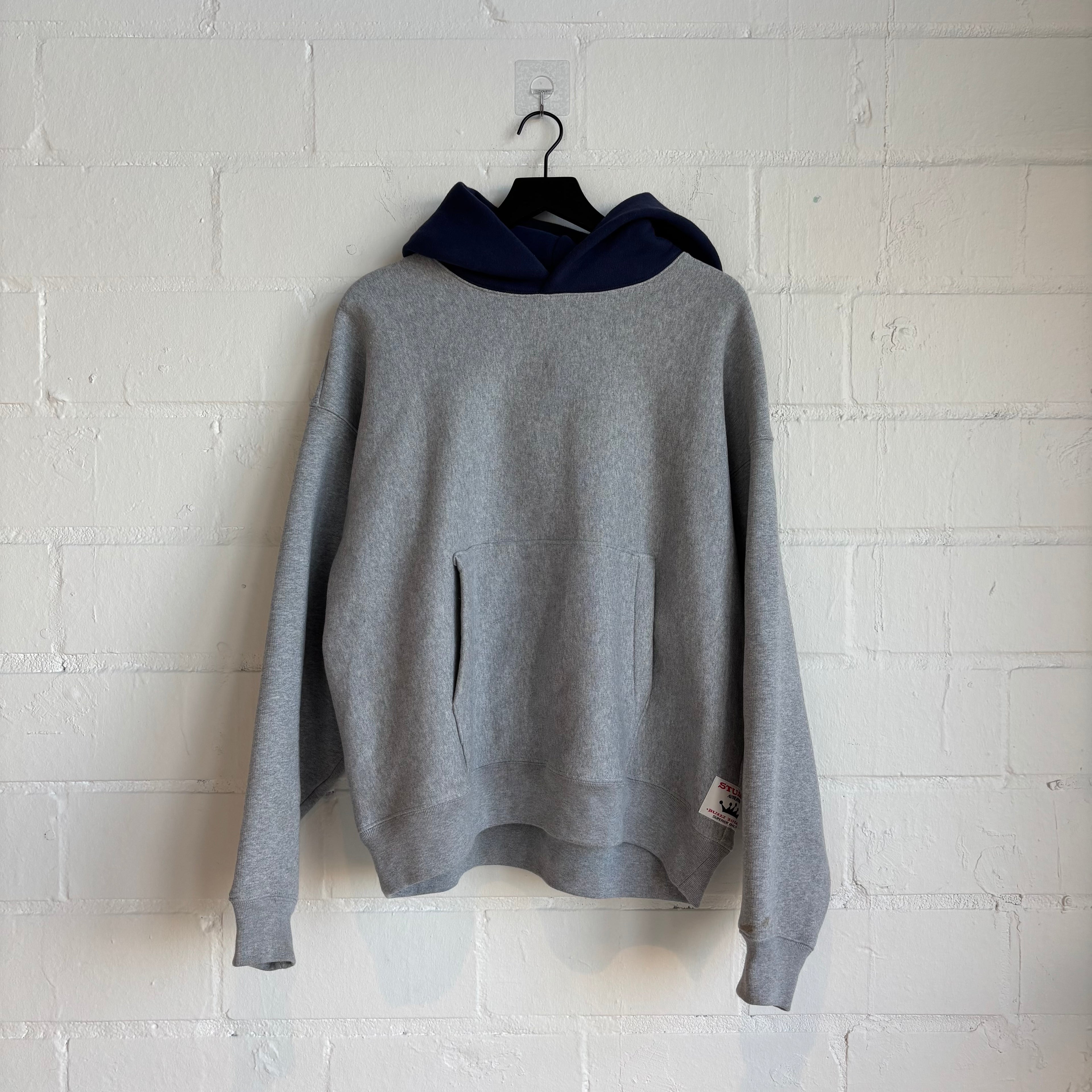 Stussy Grey Two Tone Hoodie