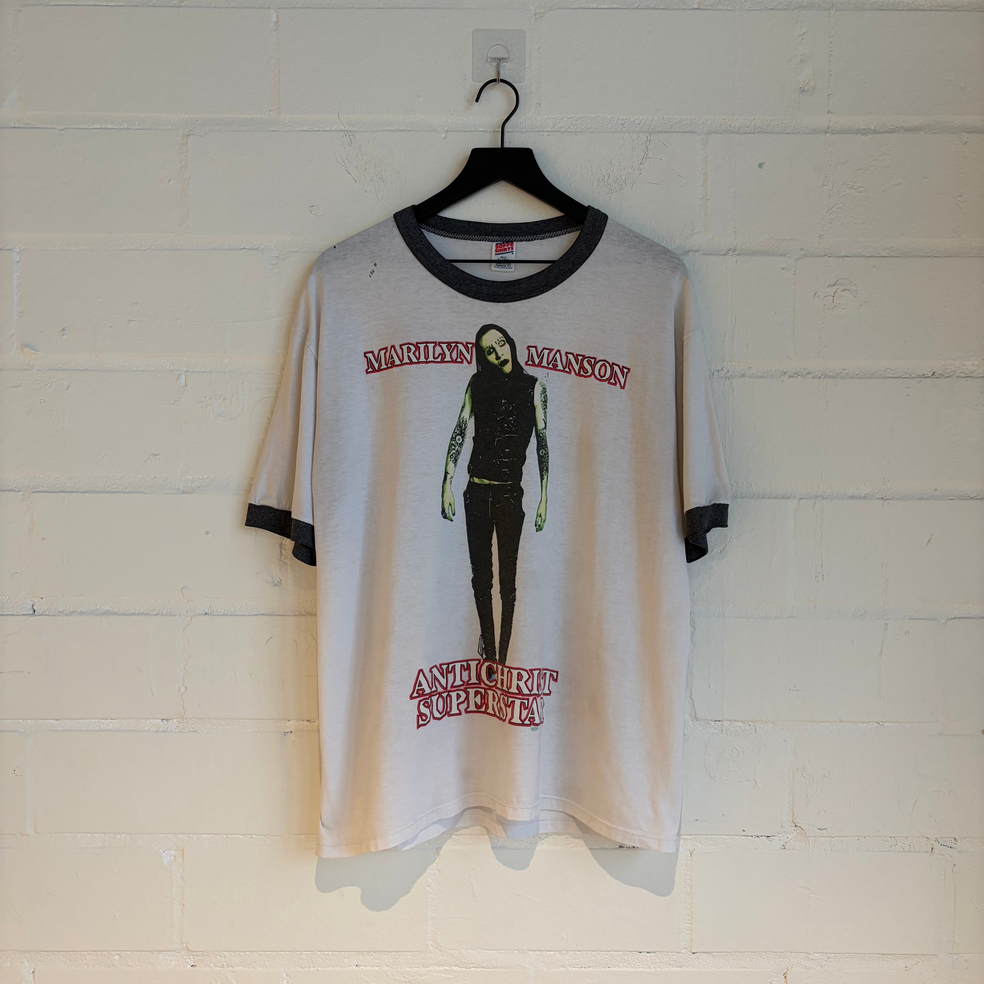 Vintage 95’ Marilyn Manson Antichrist Superstar Ringer Tee
