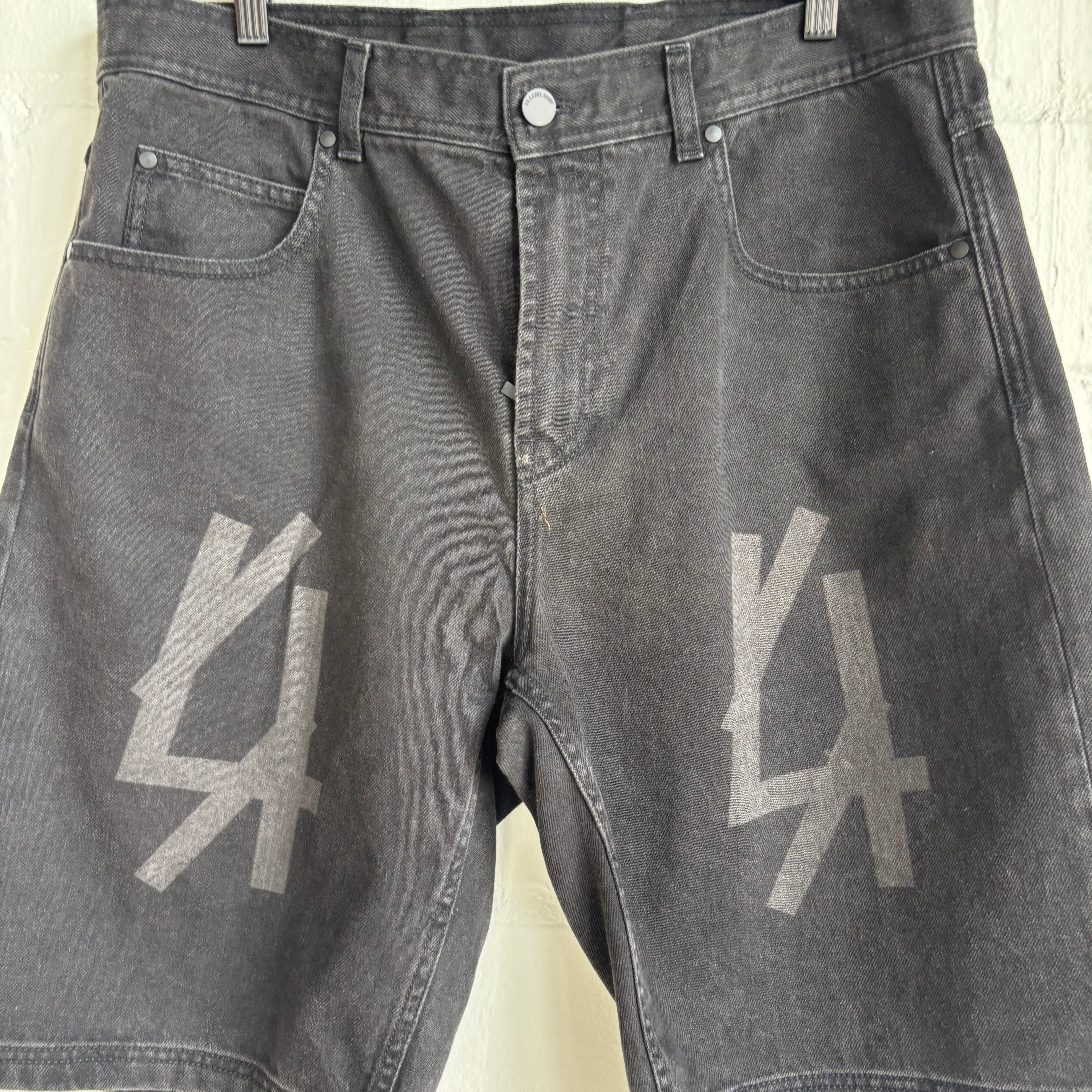 RR Label Group Black Jean Shorts