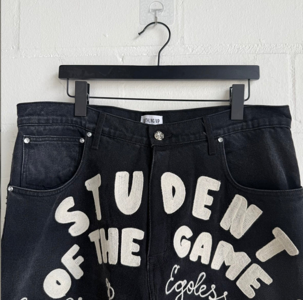 Earthling VIP Student Calligraphy Jeans