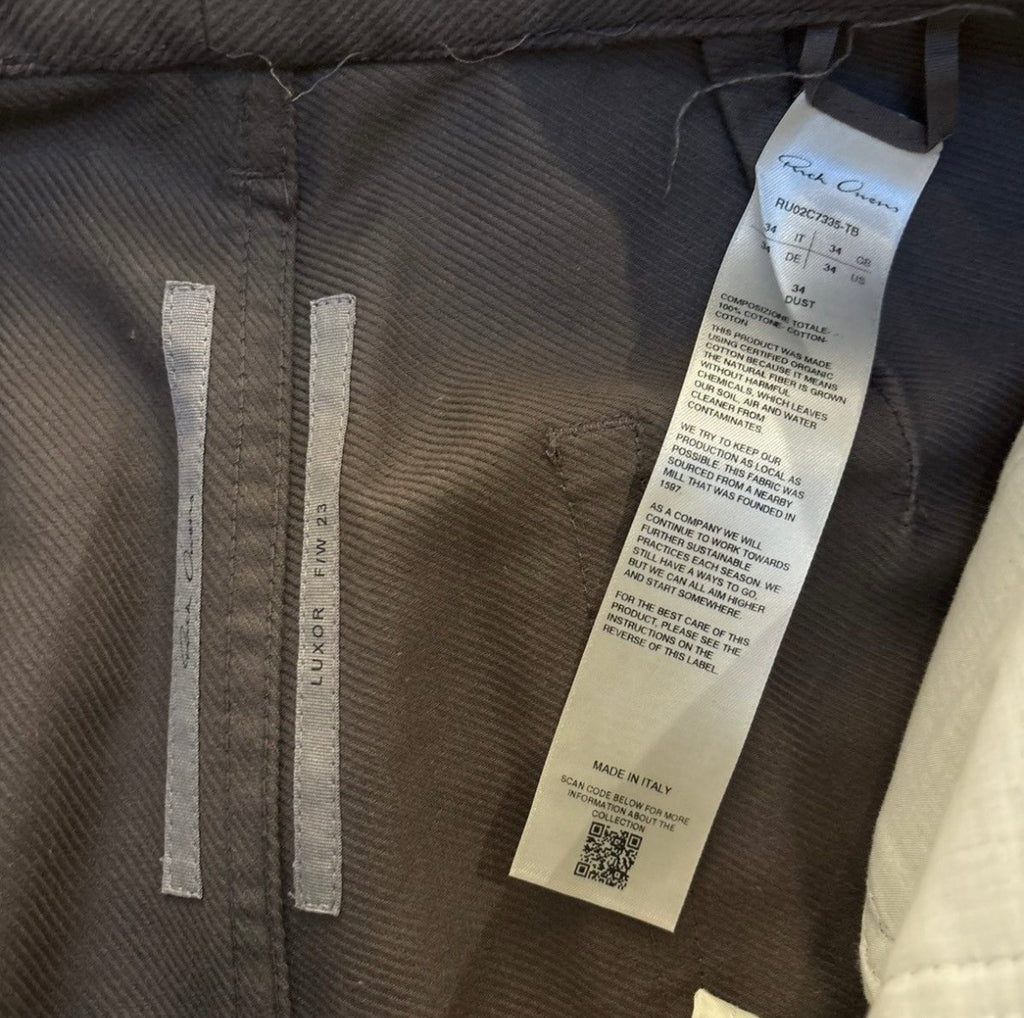 Rick Owens Brown Corduory Flare Pants