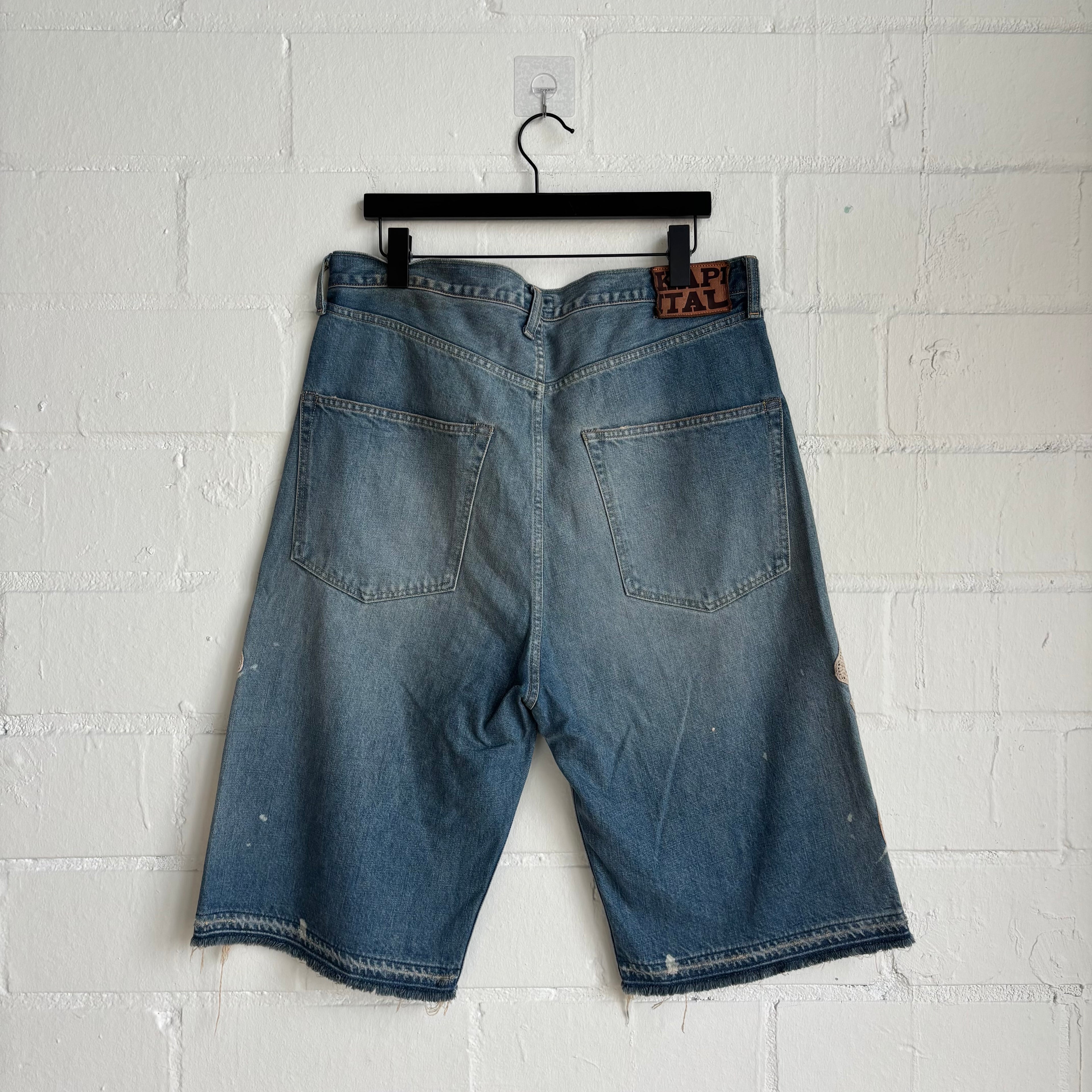 Kapital Blue Bone Shorts