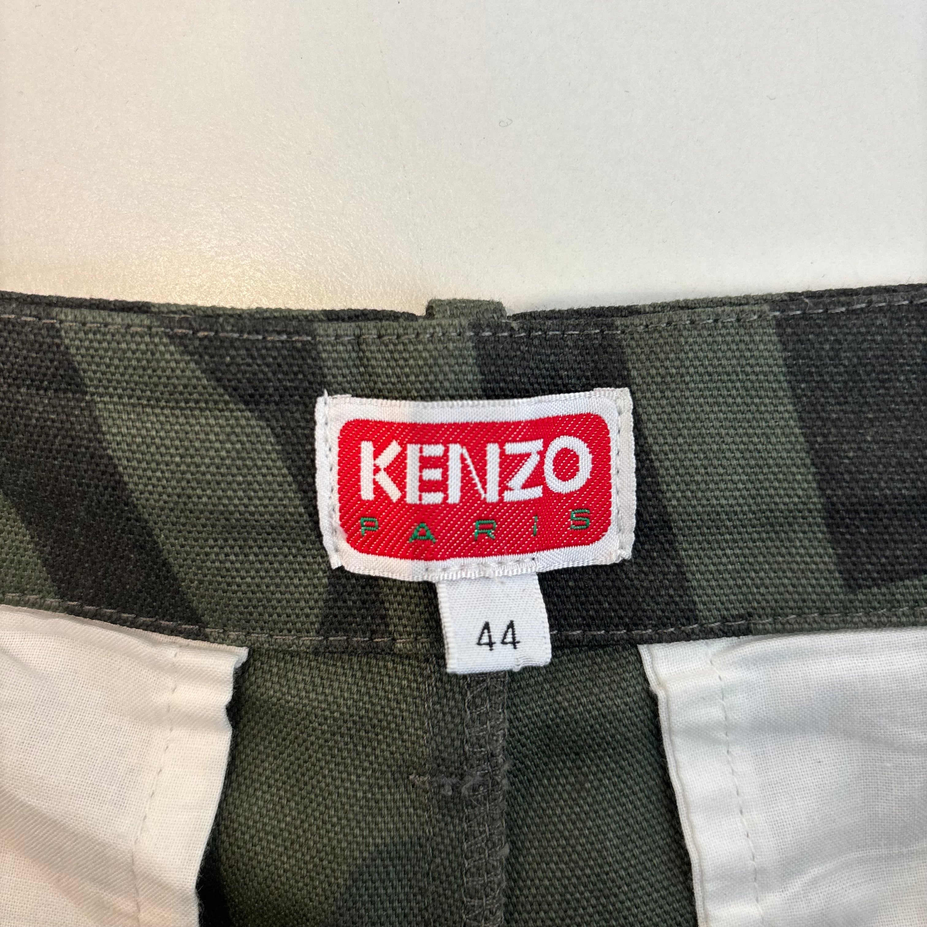 Kenzo Green Stripe Shorts
