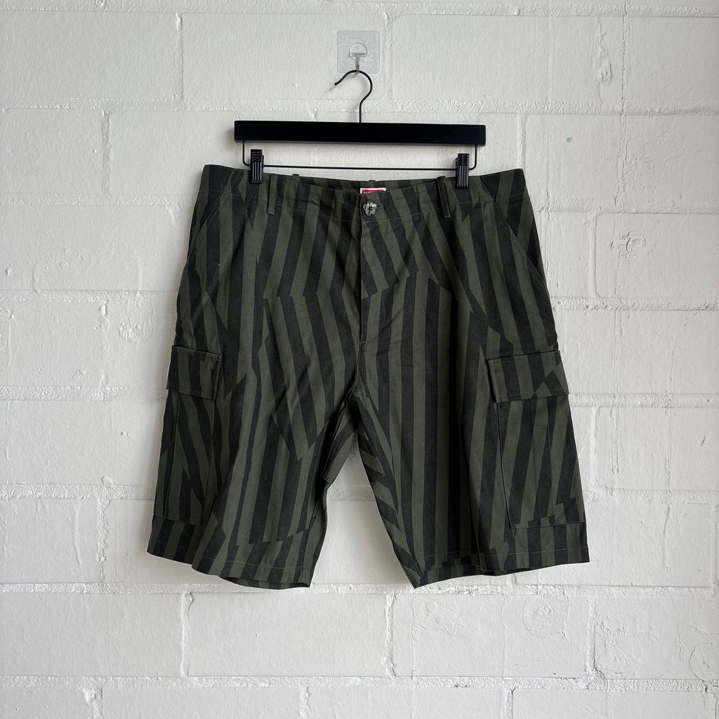 Kenzo Green Stripe Shorts