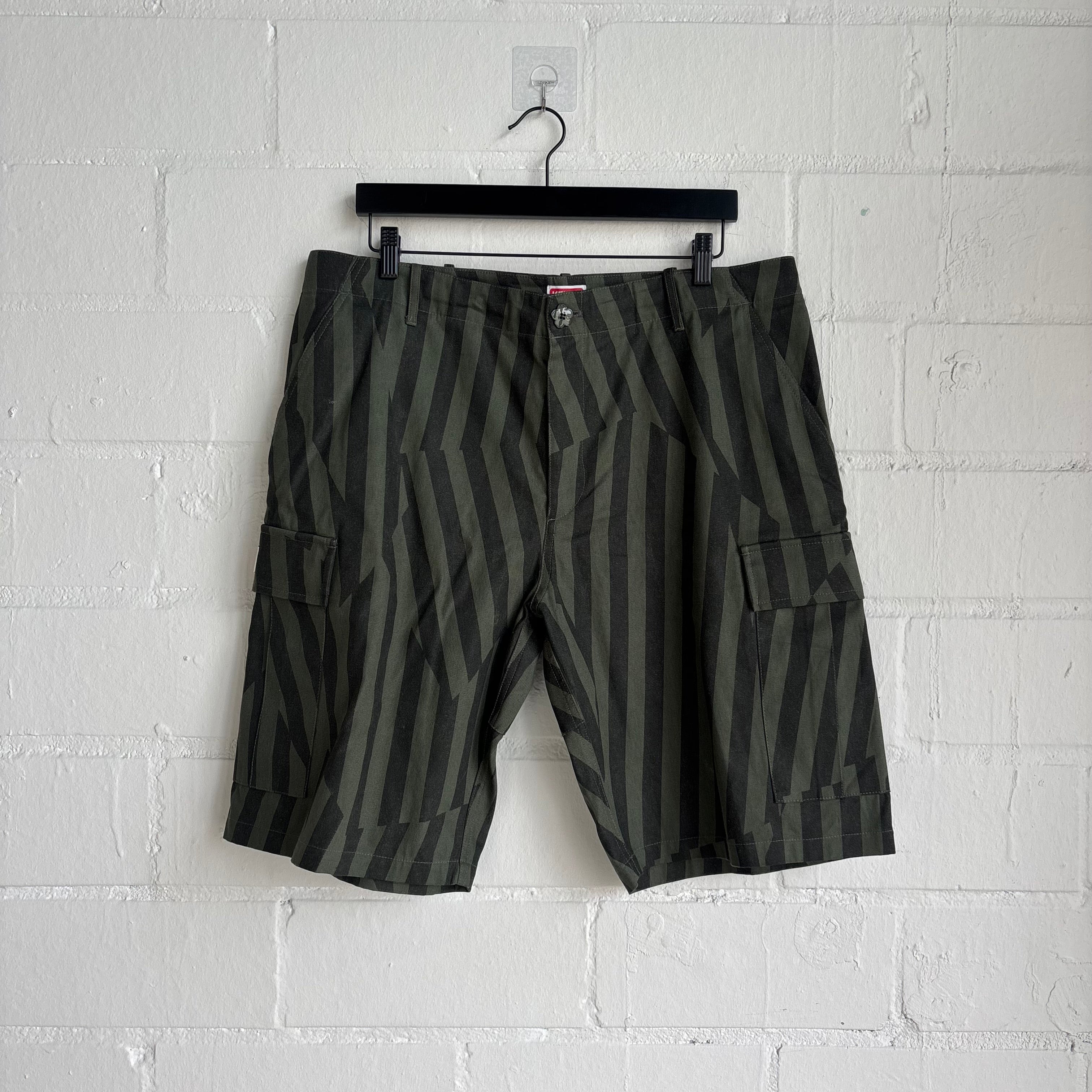 Kenzo Green Stripe Shorts