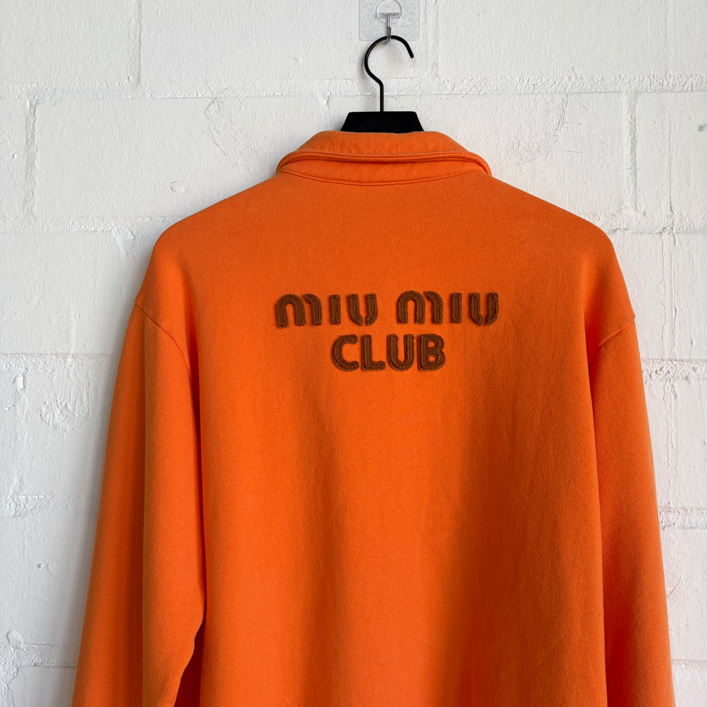 Miu Miu Orange Longsleeve Polo