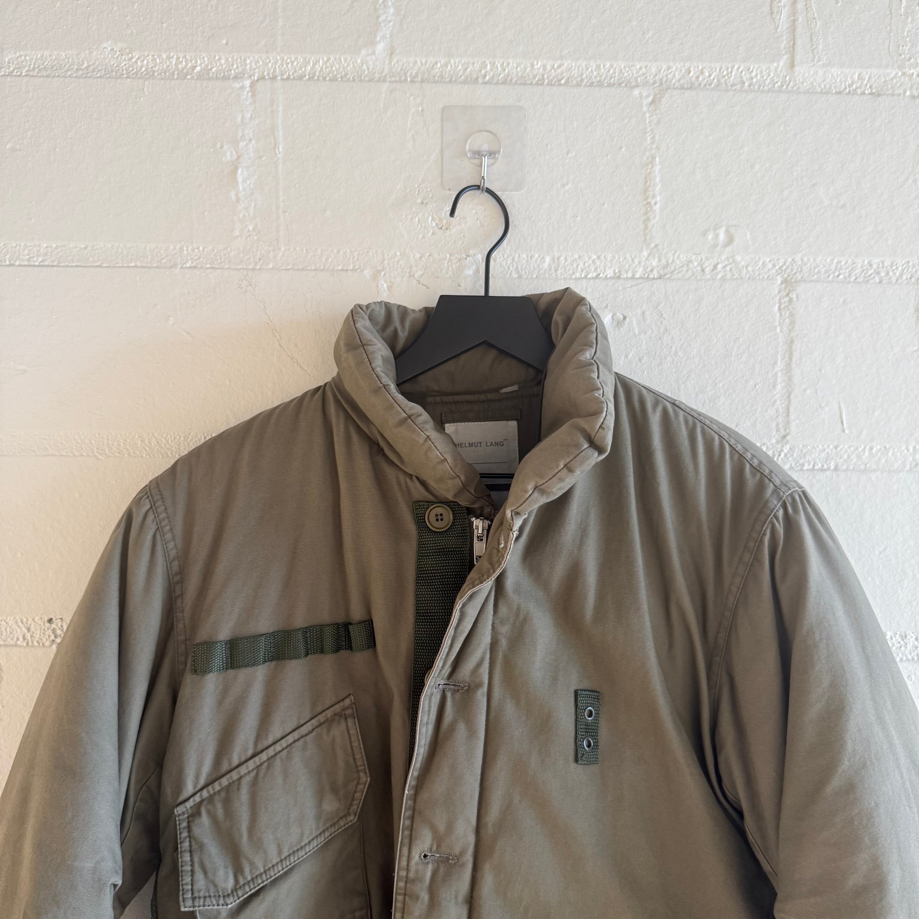 Helmut Lang Green Bomber Jacket