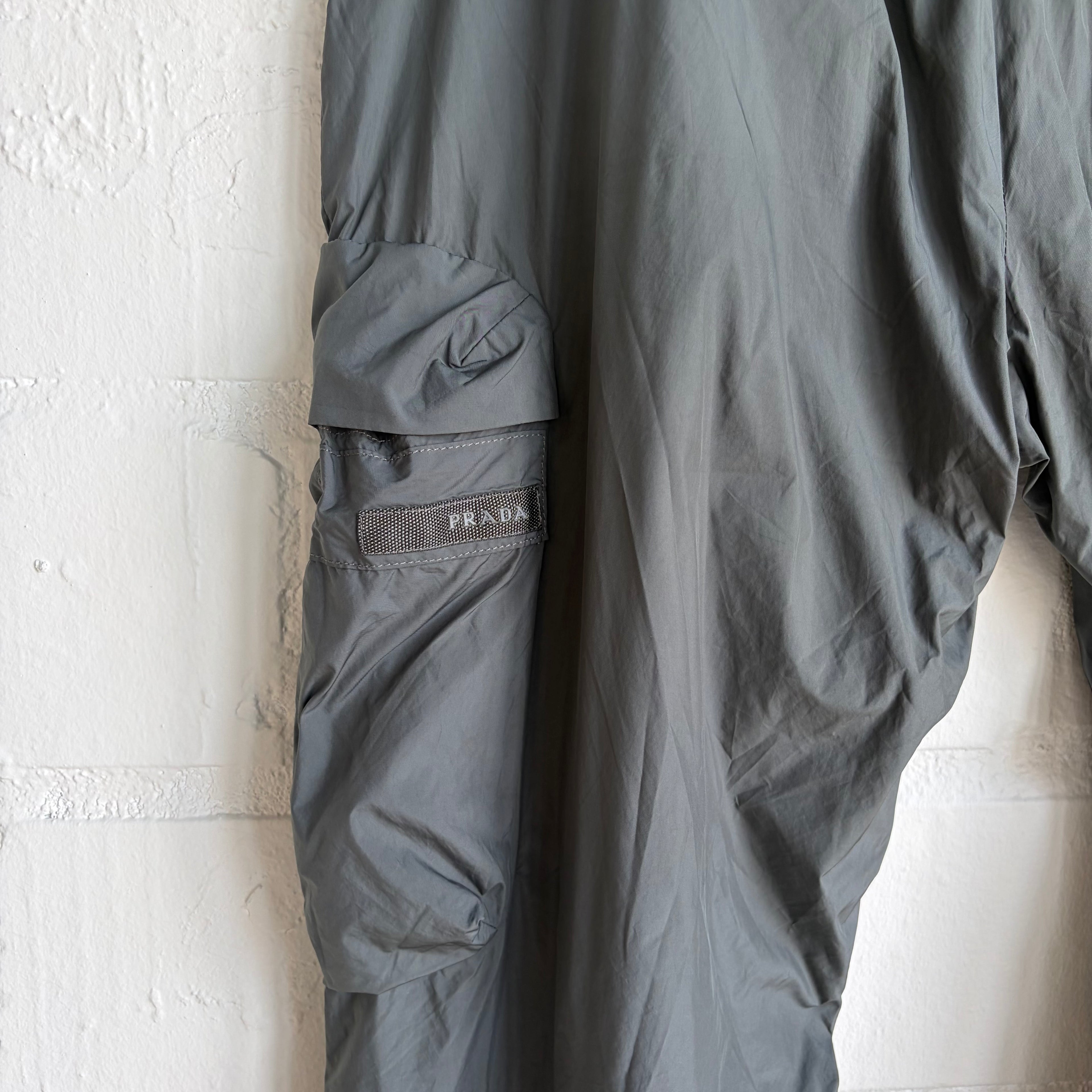 Prada Grey Nylon Pants