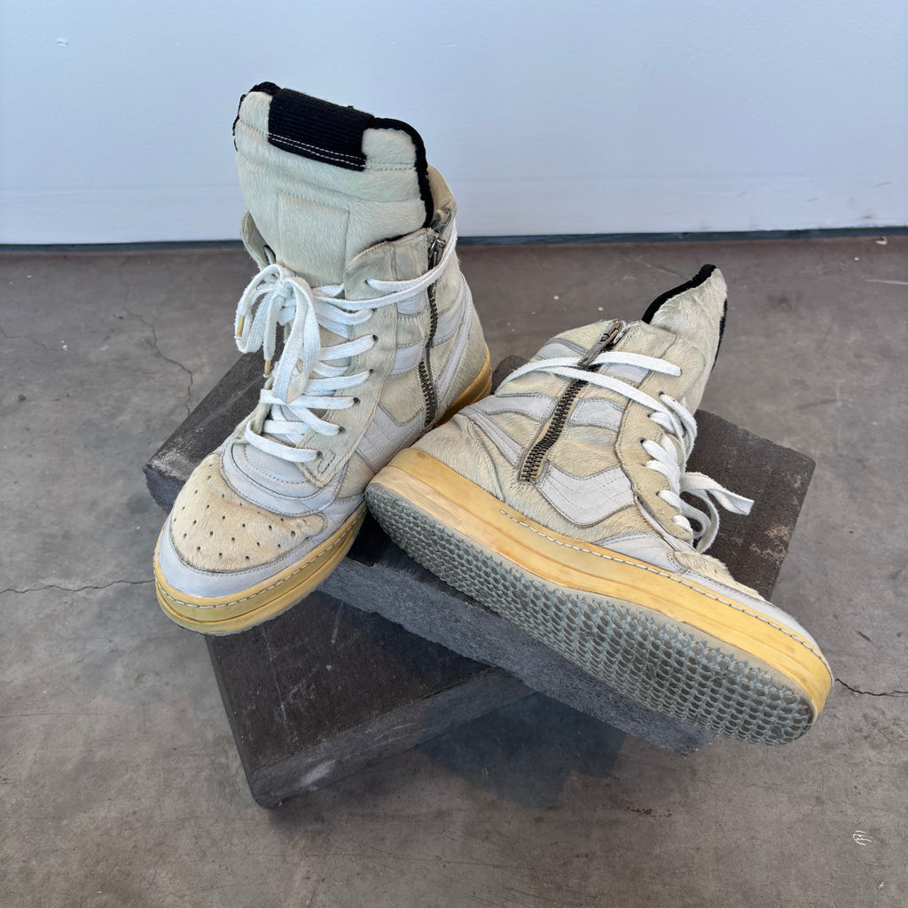 FW08’ Rick Owens “Milk” Pony Hair Dunks
