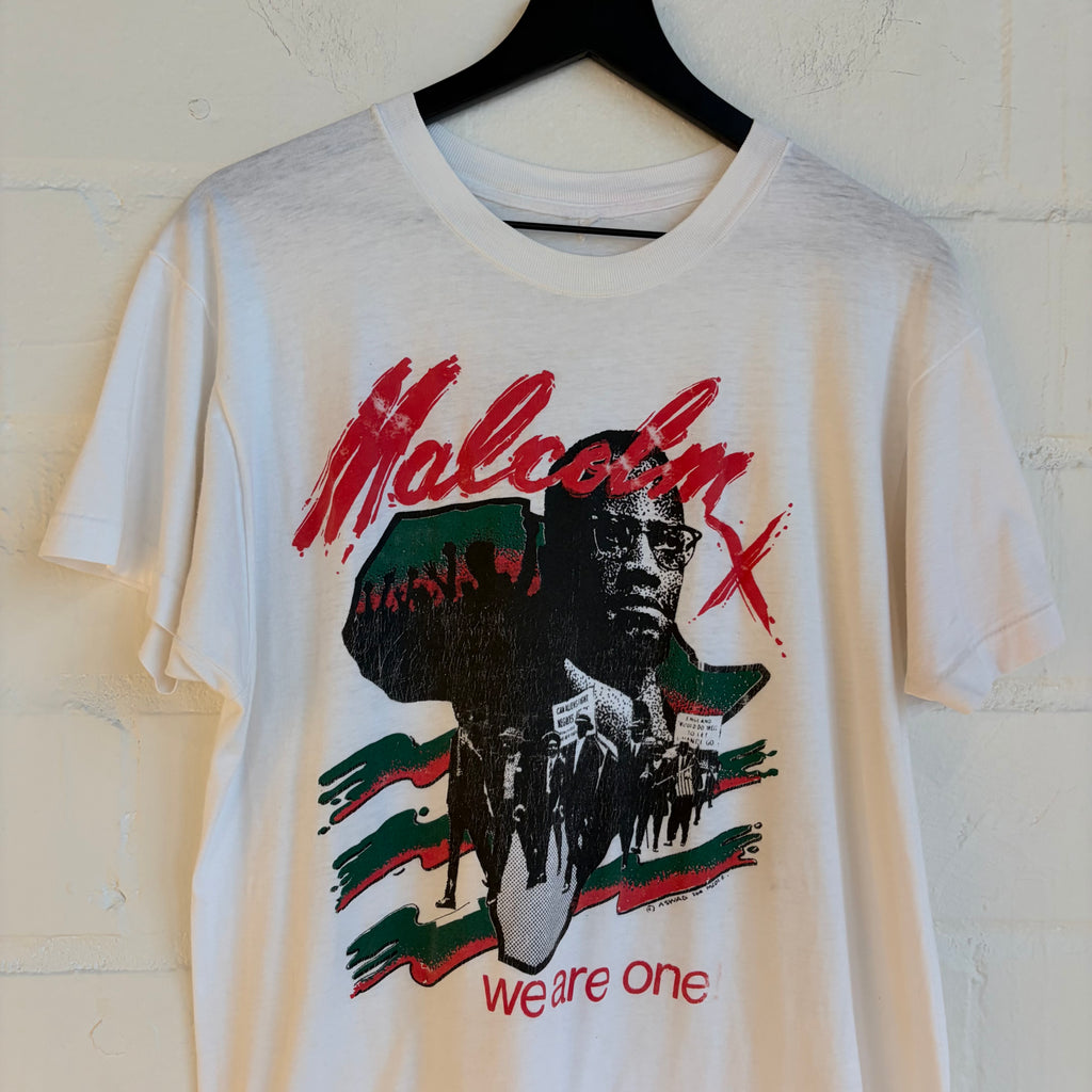 Vintage 90s Malcolm “We are One” Tee