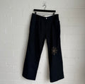 Second Layer Black Nylon Stitch Pants
