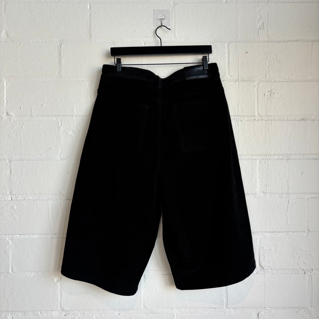 Earthling VIP Black Suede Shorts
