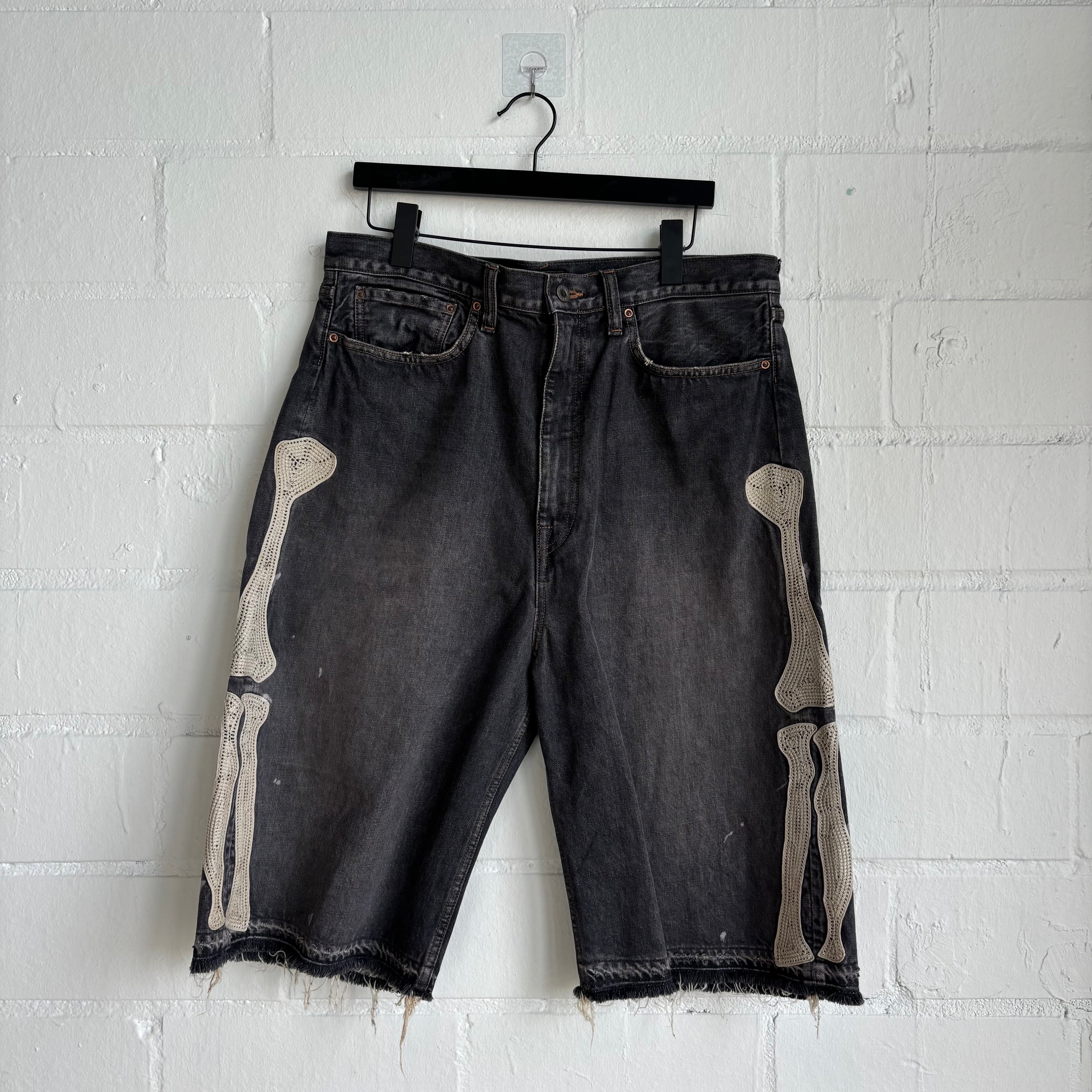 Kapital Grey Bone Shorts