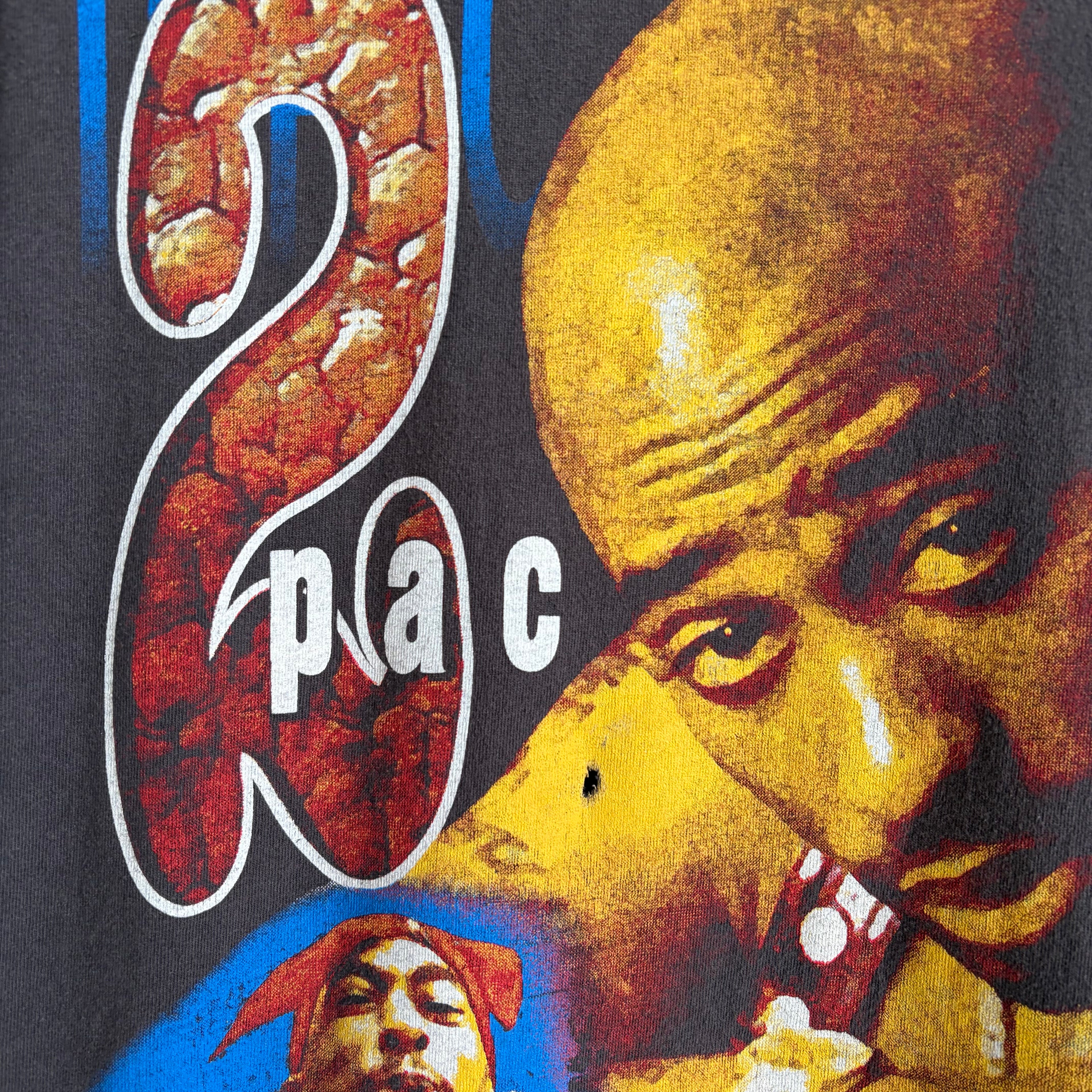 Vintage 90s Tupac Shakuar “All Eyez on Me” Bootleg Rap Tee