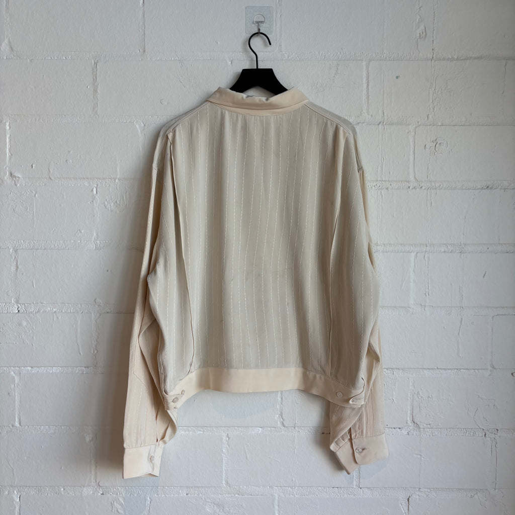Glass Cypress Cream Embroidered Zip Up