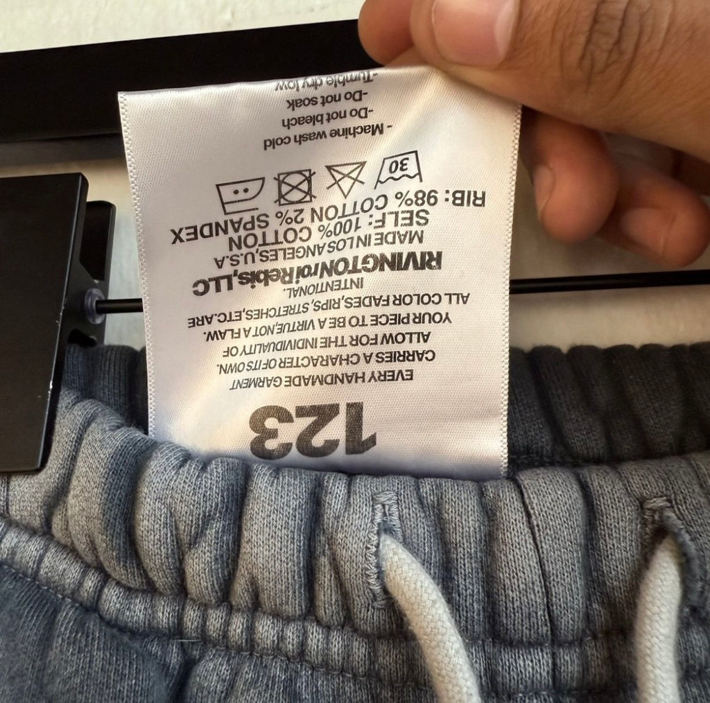 Rivington Black Wash Sweat Shorts
