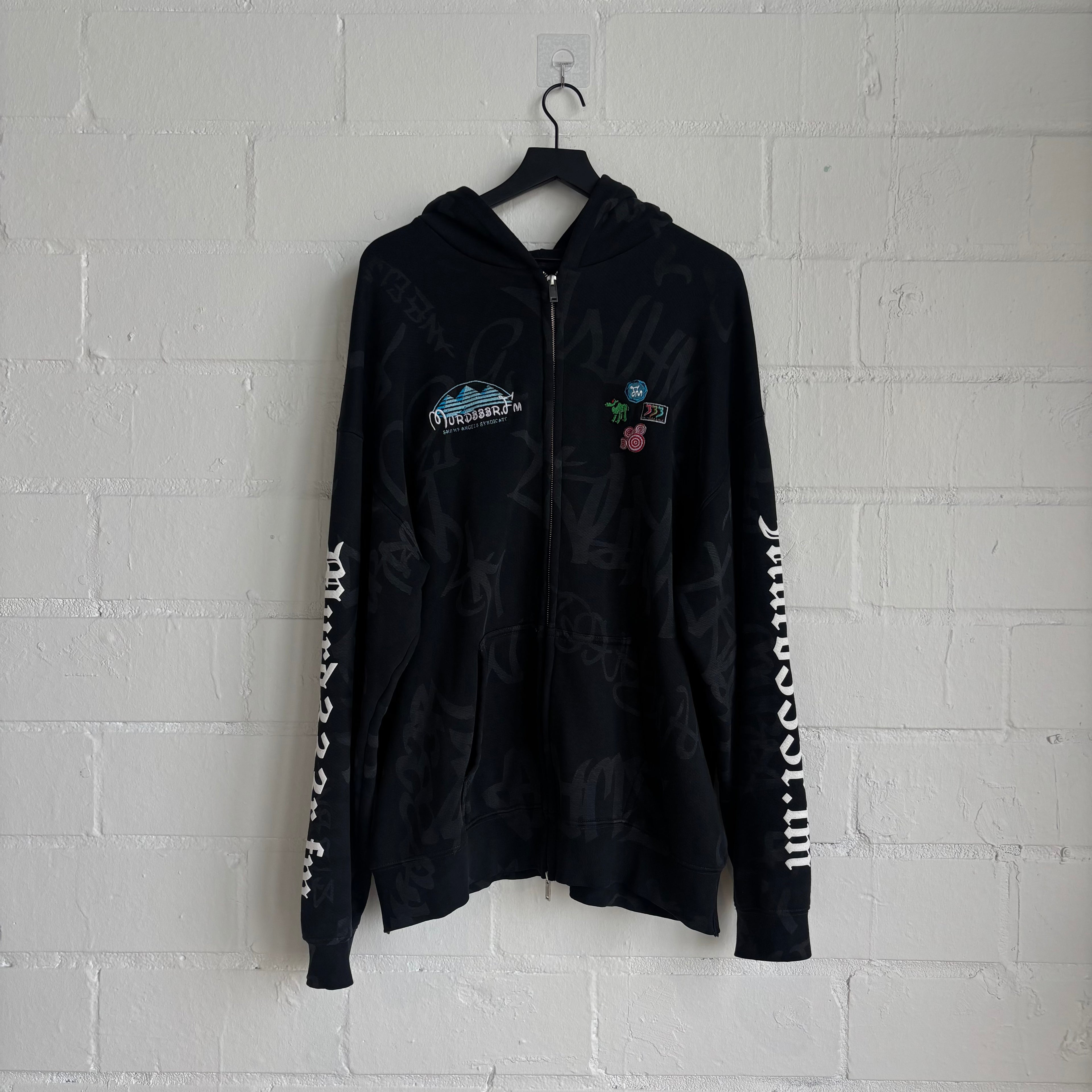 Murder FM Black Zip Up Hoodie
