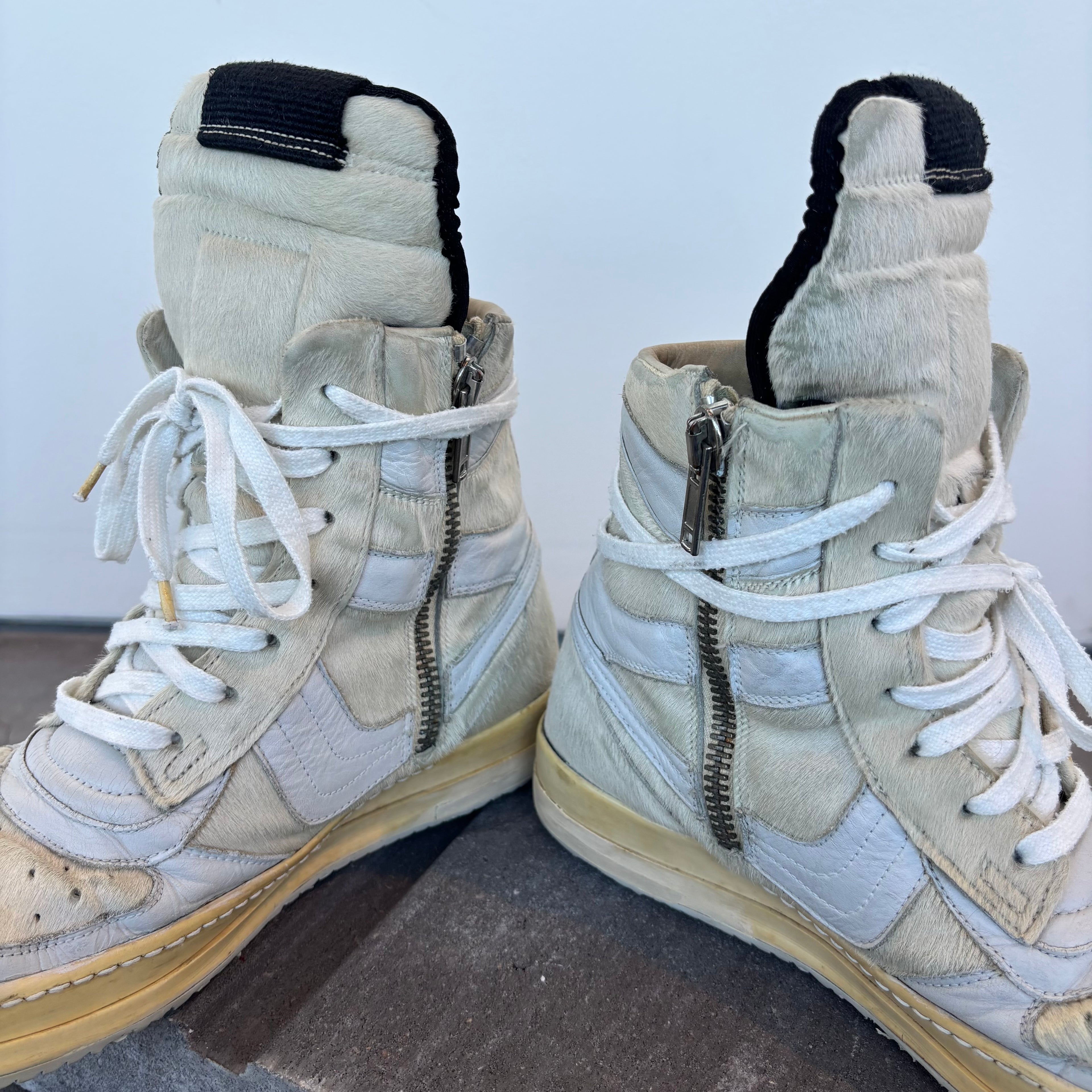 FW08’ Rick Owens “Milk” Pony Hair Dunks