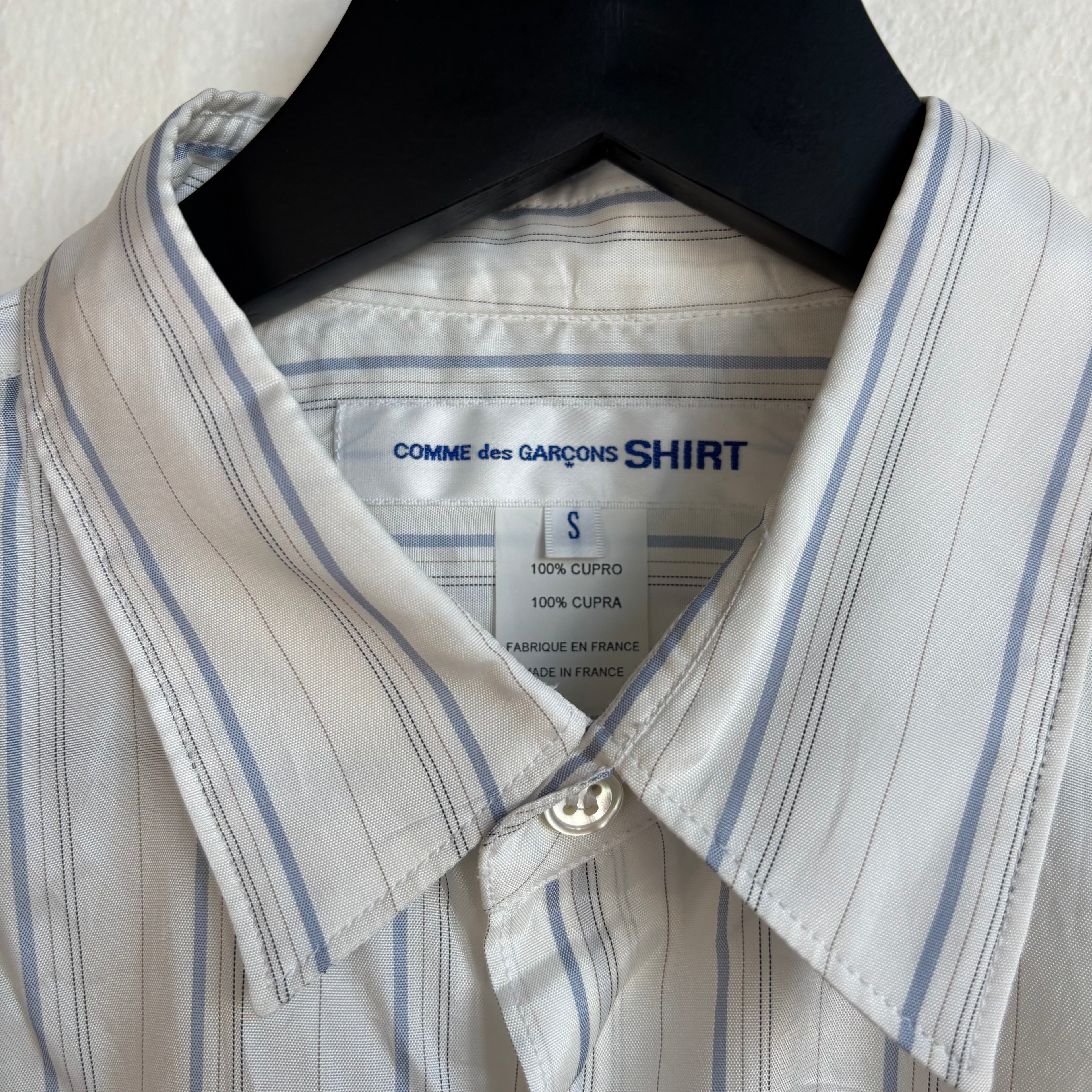 Comme des Garçons Striped Button Up