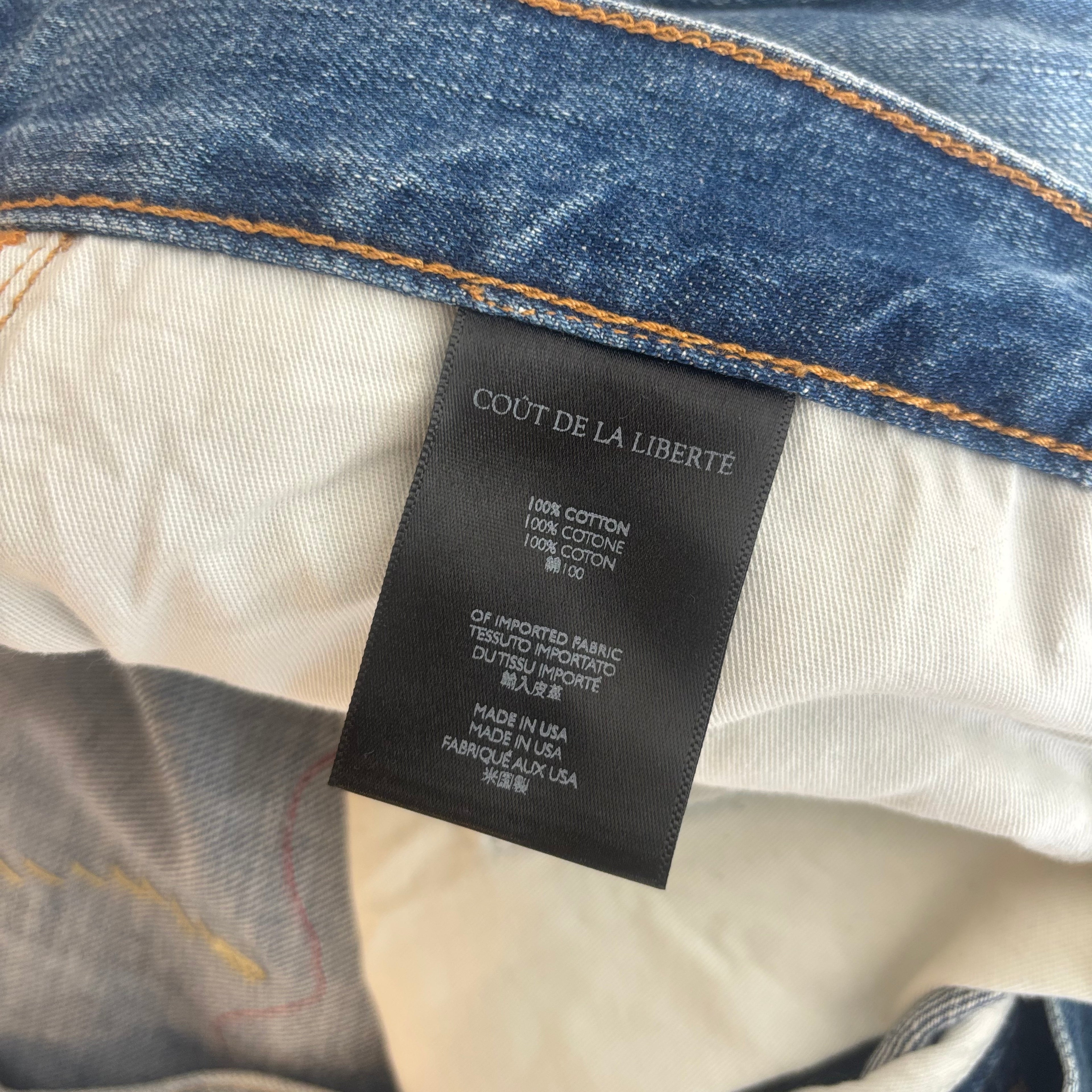 Coût De LA Liberté Patchwork Jeans