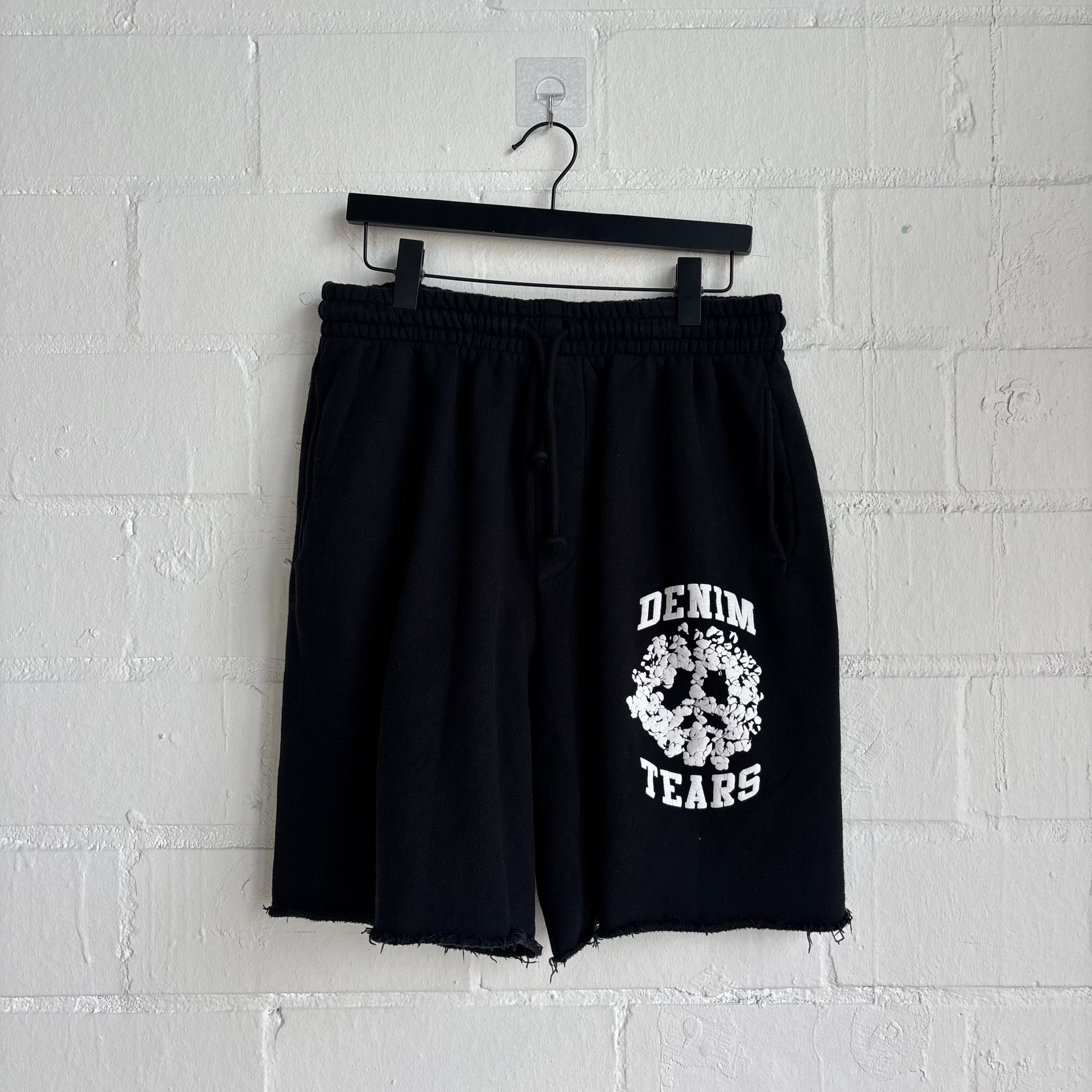 Denim Tears Black Sweat Shorts