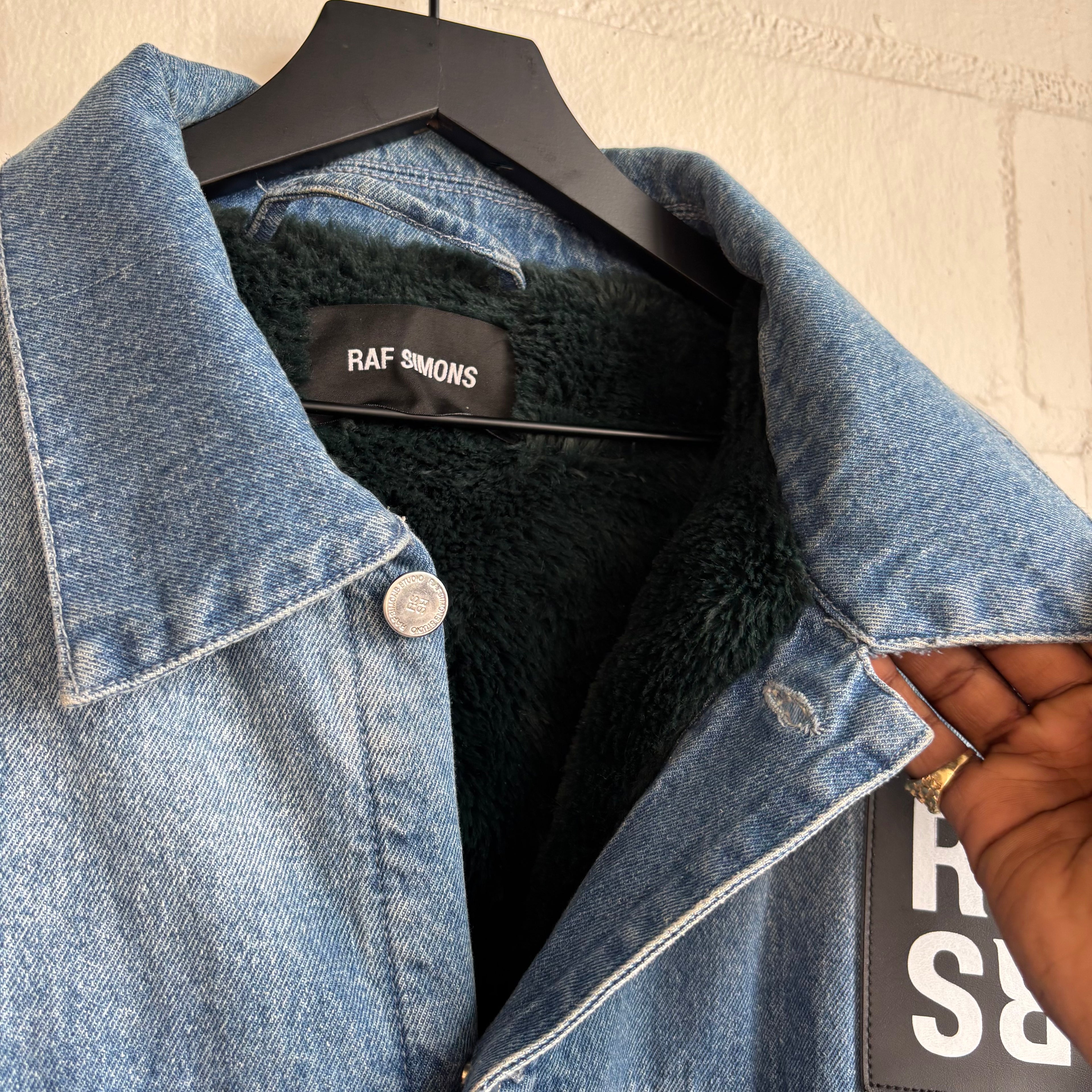 Raf Simons Fleece Denim Jacket